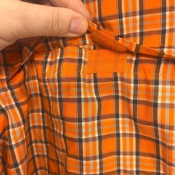 2/40$Bass short sleeve orange shirt size large - Picture 3 of 7